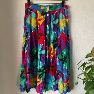Vintage 90’s Tropical Maxi Skirt